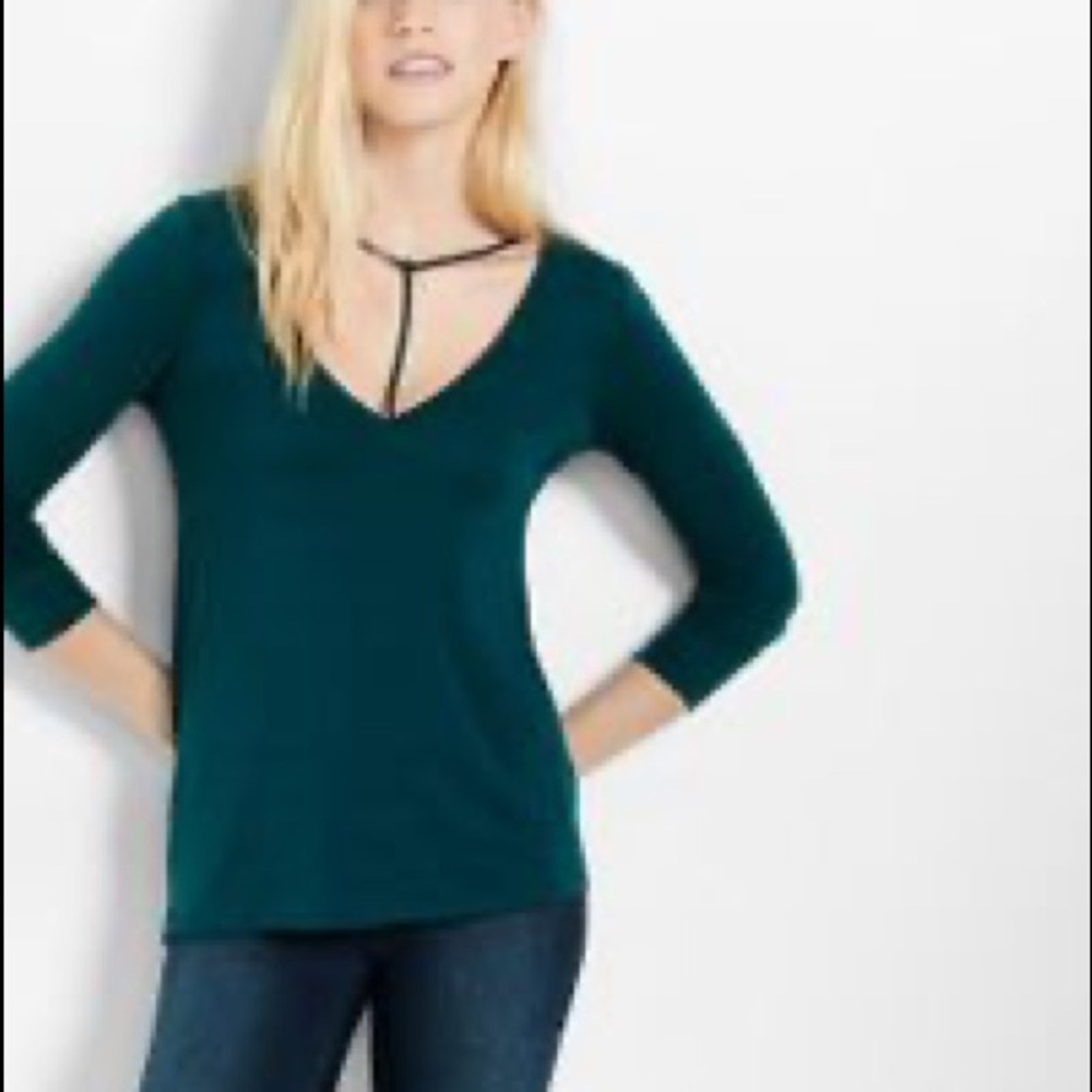 Express One Eleven Long Sleeve Choker Tee